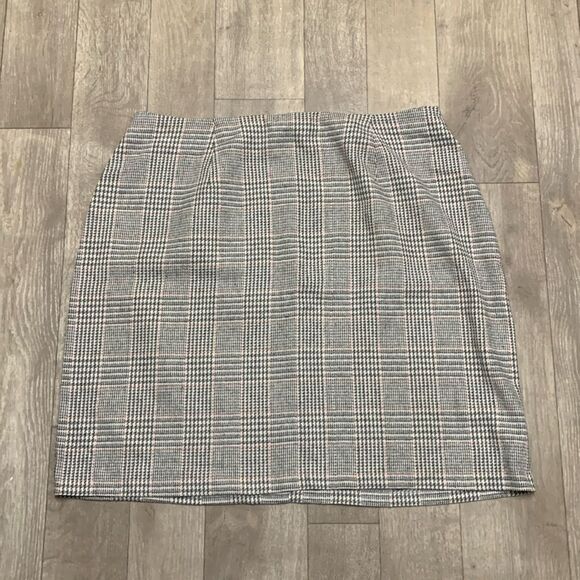 Womens Capistrano Essentials Wool Blend Plaid Casual Dress Skirt - Picture 1 of 7
